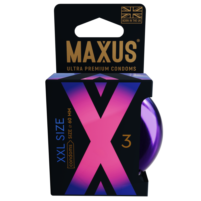 Презервативы увеличенного размера "Maxus XXL" 3шт 
