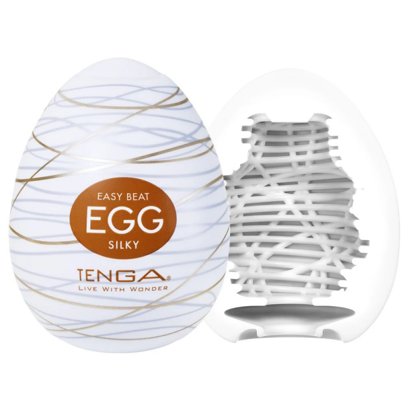 Мастурбатор "Tenga Egg Silky" с 3-D рельефом 